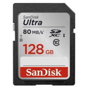 SanDisk SDXC Ultra 128.0GB 80MB/s CL10